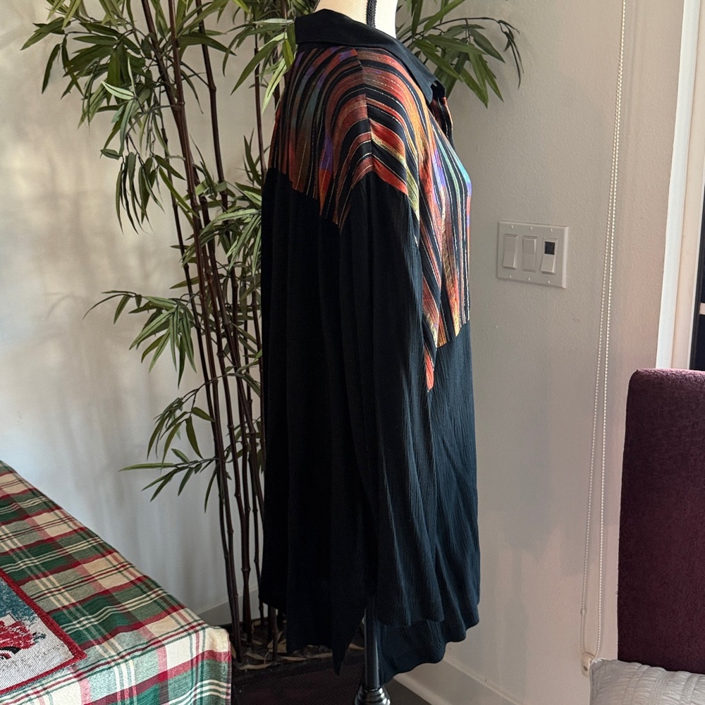 Multicolor Striped Button Down Shirt - Picture 4 of 6